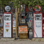 antique gas pumps