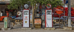 antique gas pumps