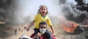 father and daughter in Palestine